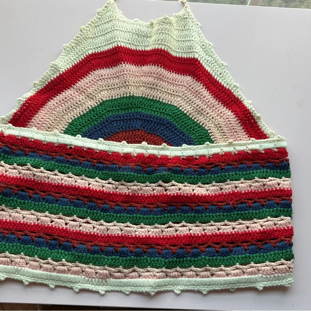 Altar'd State Multicolor Crochet Crop Top - Picture 2 of 3